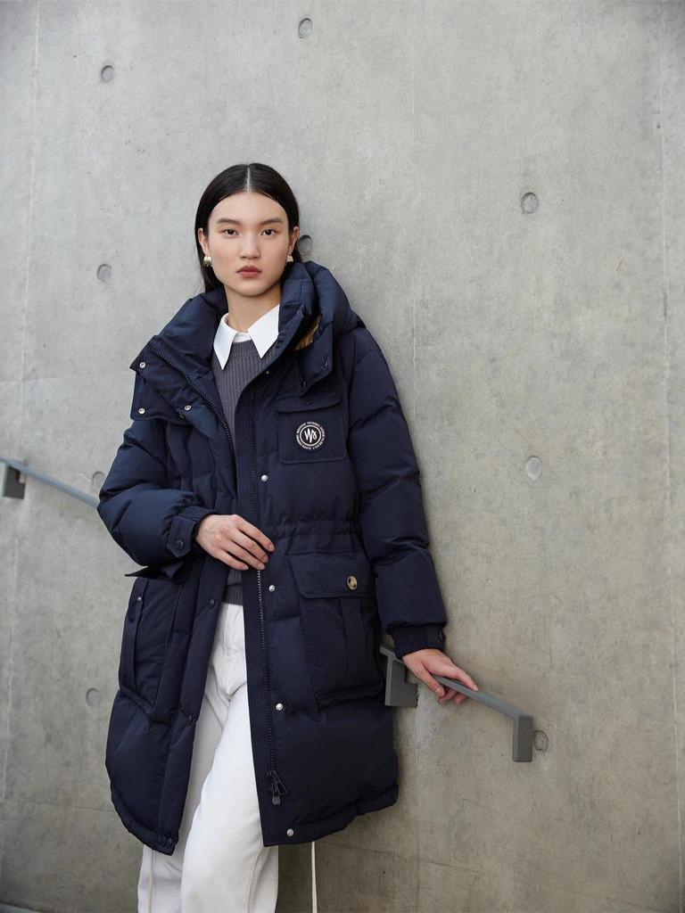 Women's 2025 Winter Luxury Long Down Jacket: Thick, Warm, Hooded Outerwear