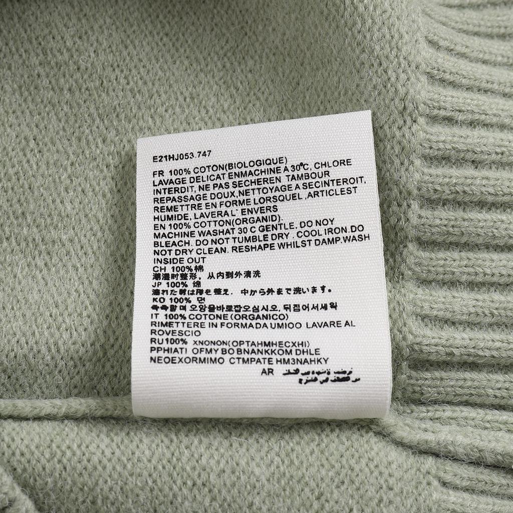 AMI 2025 Classic Couple's Embroidered White Heart Cardigan Wool Sweater