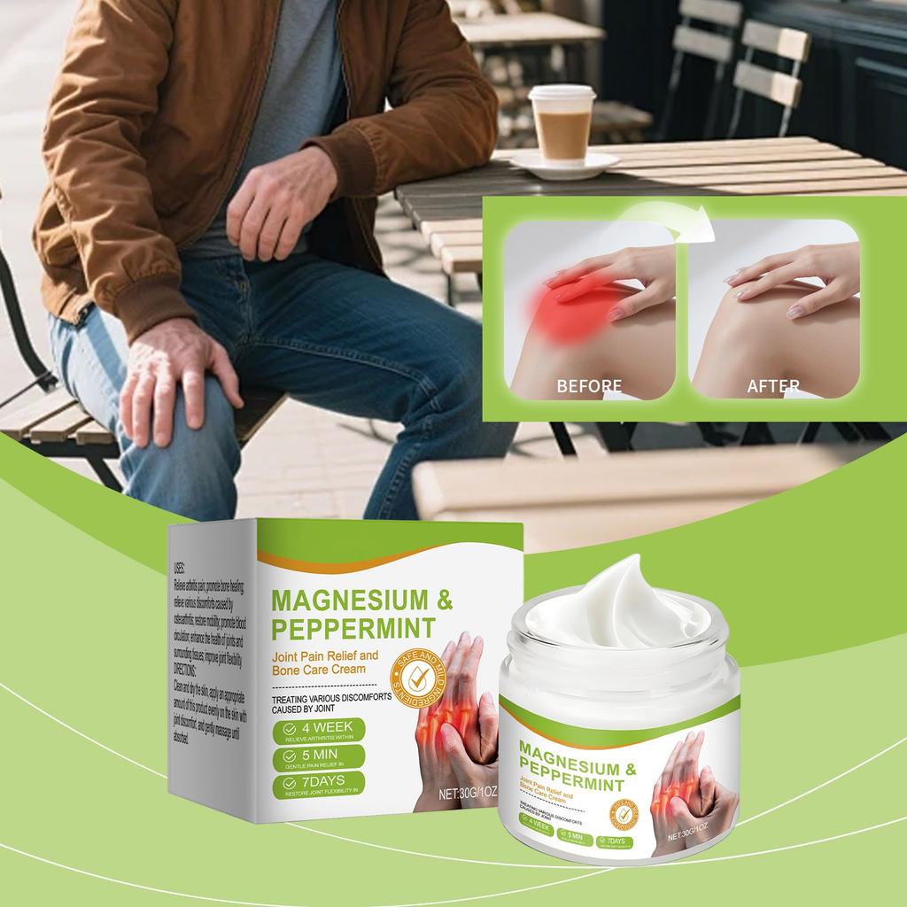 Joint Soothing And Care Magnesium Cream Nourishes Bones, Soothes Hands And Feet Joints, Reduces Joint Pain And Muscle Discomfort.