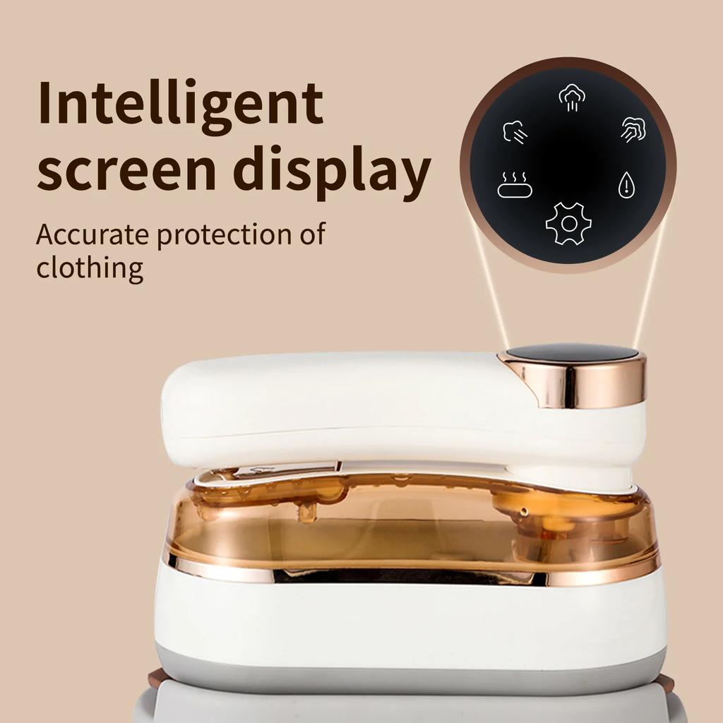 Ręczne żelazko elektryczne z wyświetlaczem cyfrowym, ręczną regulacją temperatury, wysokowydajną szczotką parową