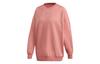 Originals Sweatshirts Women's Smoke Gray Pink Crew Neck Moderate Regular GM6696