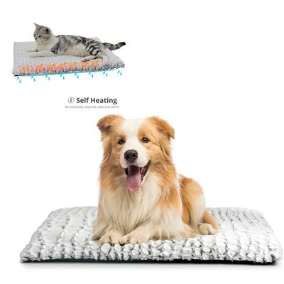 Self-Heating Dog Bed, Pet Self-Warming Pad Mat, Electric-Free Heating Mat for Dogs and Cats, Heated Cat Blanket Machine Washable