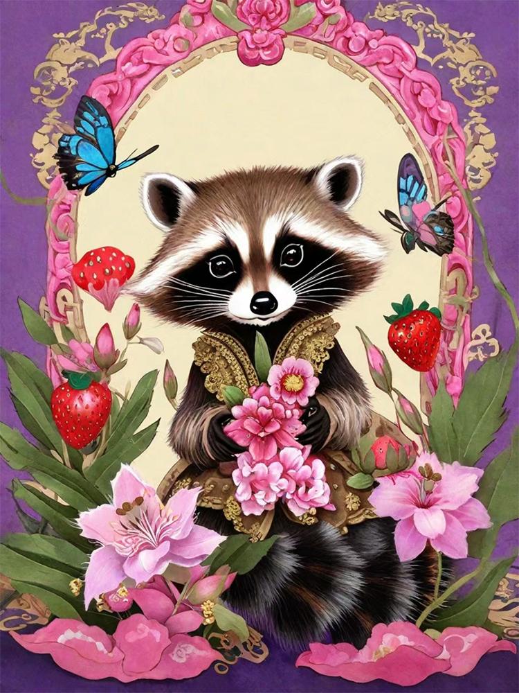 5D Diamond Painting Flower Animal Panda Landscape Painting Full Round Square Inlaid Jewelry Cross Embroidery Home Decoration