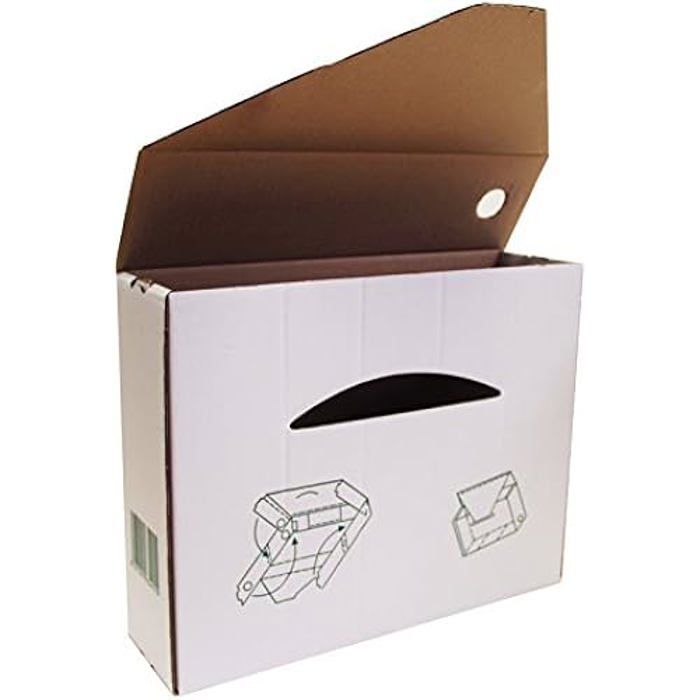 Archivní krabice - ELBA - 100580280 - 50 kusů - Vlnitá lepenka - Béžová barva