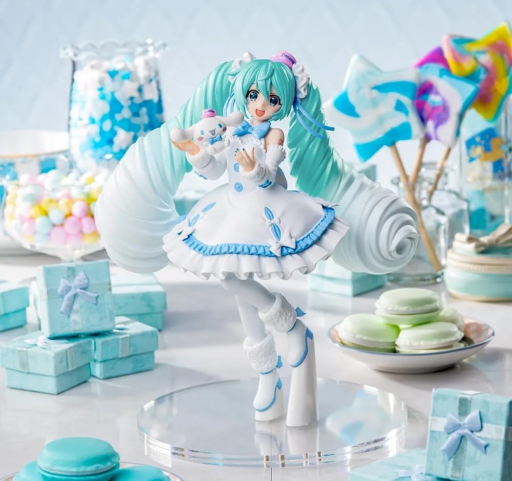 

Серия Miku Luminasta Miku x Cinnamoroll Фигурка в белом платье Ver.