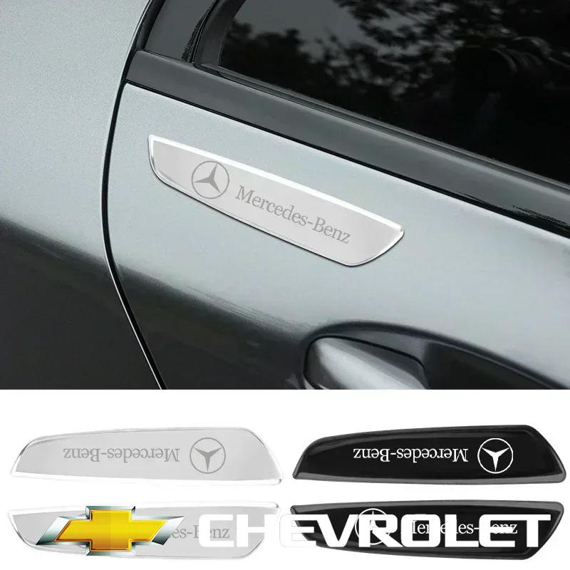 2pcs Metal Emblem Badge Car Fender Side Sticker For Mercedes Benz W203 W204 W205 W210 W211 W212 W221 W222 CLS CLA CLK SLK GLK EQSTU1