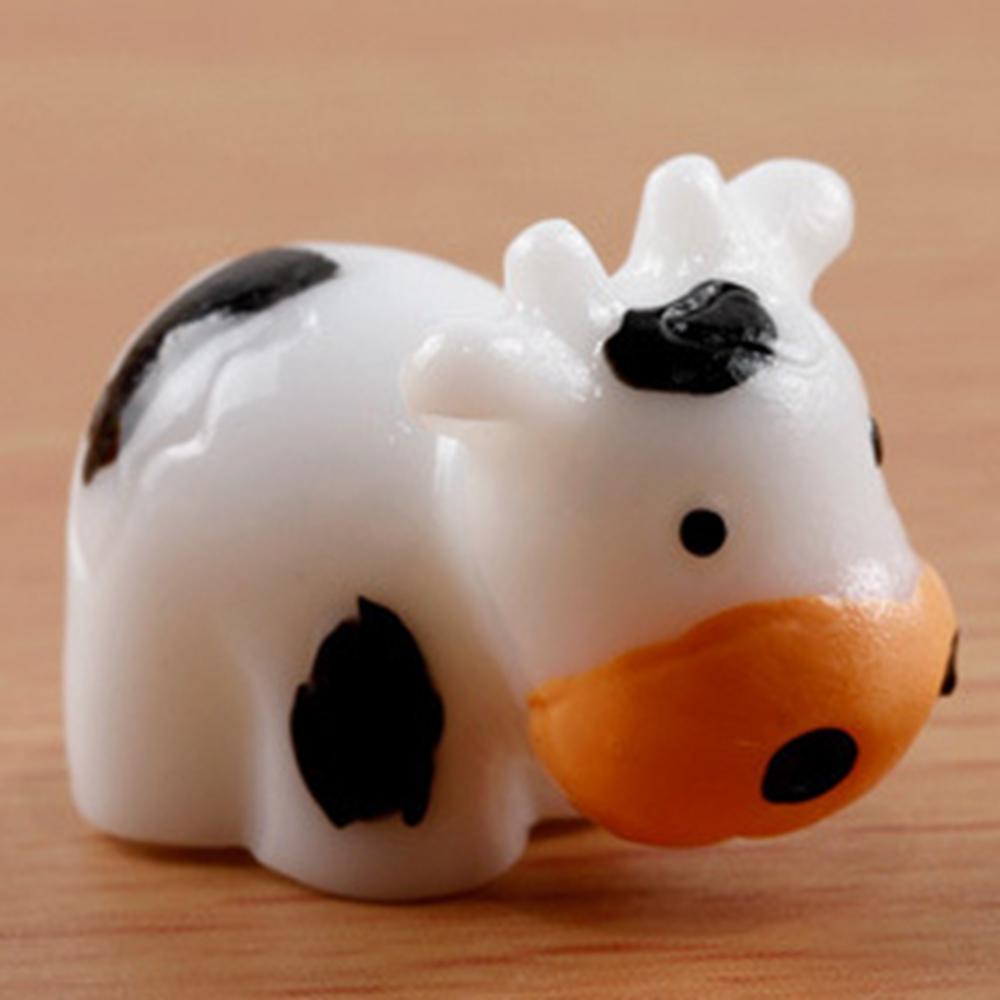 Cute Mini Animals Cow Home Decor DIY Accessories Micro Landscape Miniatures Fairy Garden Figurines