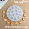 Reusable Cookie Shaped Mold Flexible Play Food Mold Baking Tool Resin Mold  Candy Making
