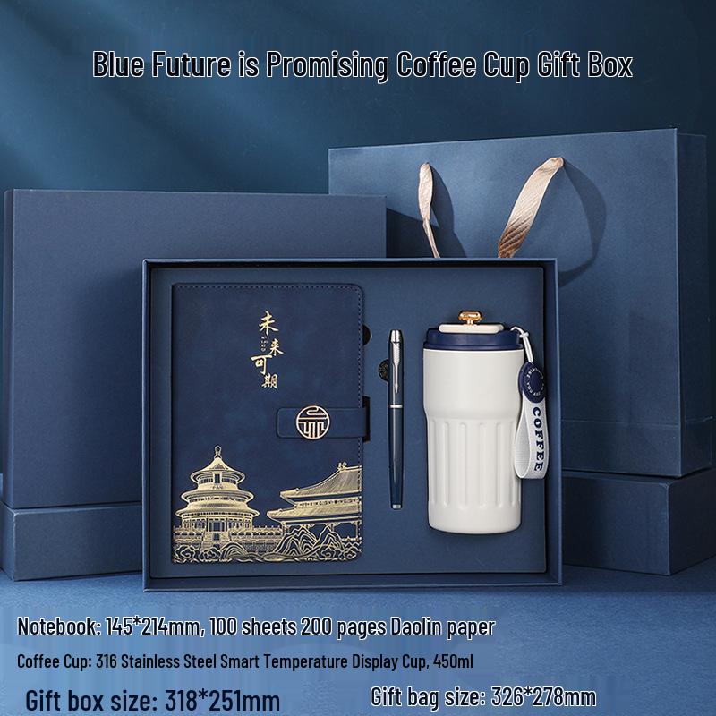 National Trend Thermos Cup Gift Set: Customizable Logo Coffee Mug for Corporate Events and Business Souvenirs