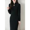 Women's Cashmere Dress Qinghe Cashmere 30% Cashmere 70% Wool Autumn and Winter Cashmere Skirt Soft and Warm