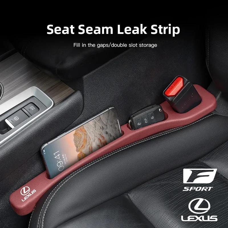 2Pcs Car Seat Gap Plug Side Seam Filler Strip Accessories For Lexus F SPORT ES NX LS UX LM LX GX LC RZ IS CT GS RC HS SC TX L AEH1