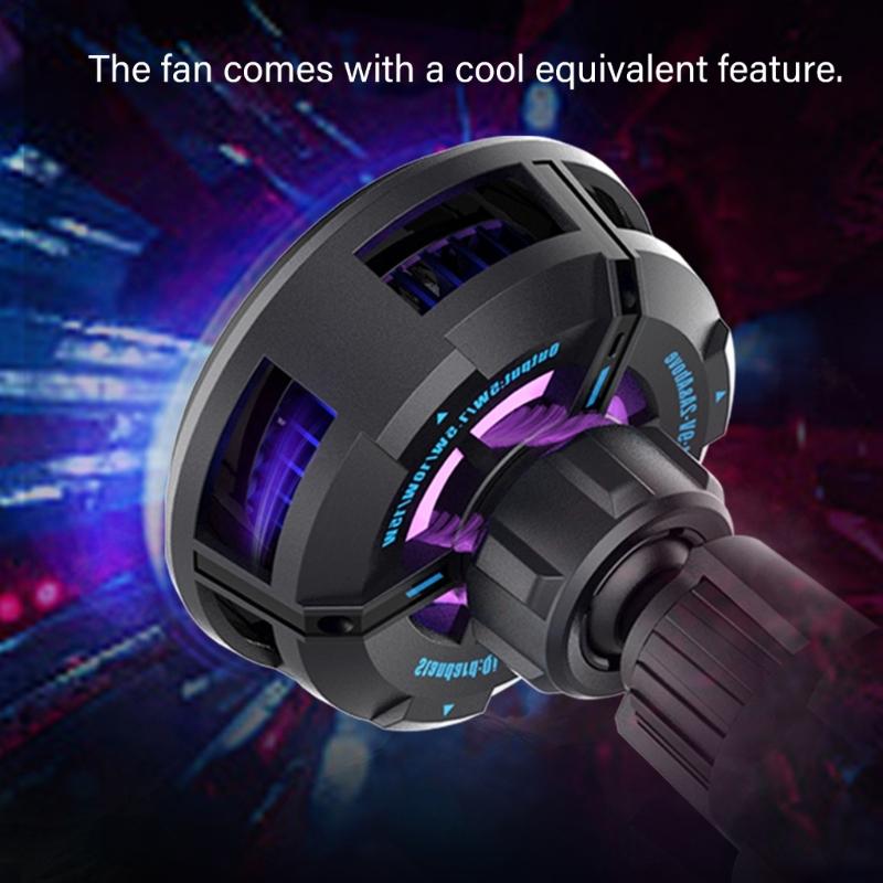 15W Fast Charging Phone Mount Support Rack Holder with Semiconductor Cooling System and Colorful Lighting for Smartphone