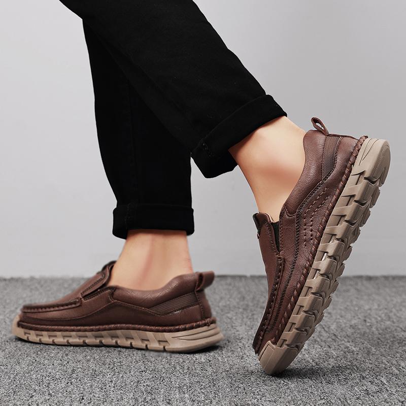 Men's Leather Casual Shoes Men's Ankle Boots Handmade Casual Shoes