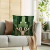 Luxury Art Deco Green Marble Pillow Cover Gold Geometric Sunburst Print Modern Cushion Case For Sofa Bed Couch Home Decor