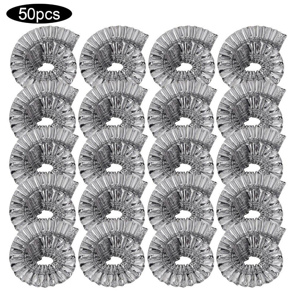 10/20/30/50Pcs Aluminum Foil Aluminum Foil Film Food Cover Thermal Insulation Films Bowls Dishes Elastic Sealing Cover
