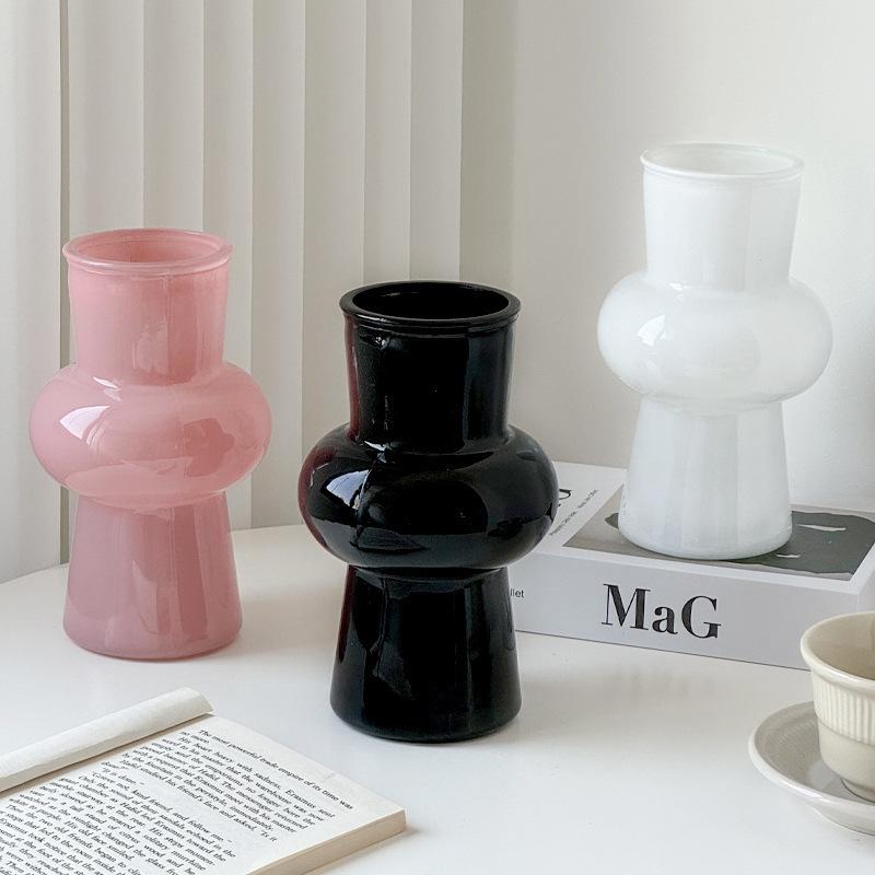 Elegant Glass Vintage Flower Vase for Living Room