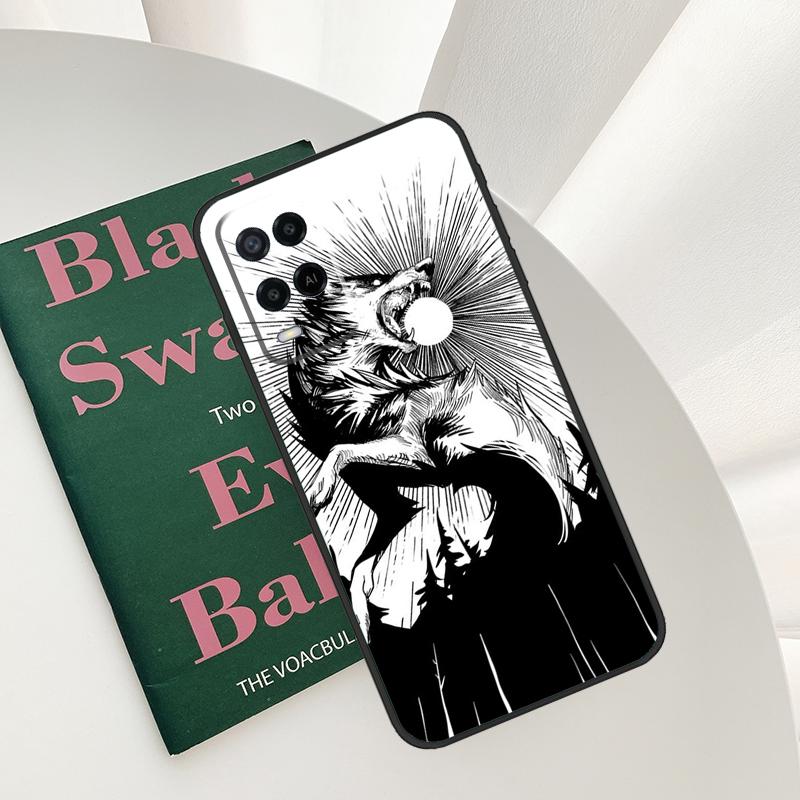 Wolf Art Case For Oppo A52 A72 A76 A96 A54 A74 A94 A54S A57S A58 A78 A98 A57 A77 A15 A16 A17 Cover
