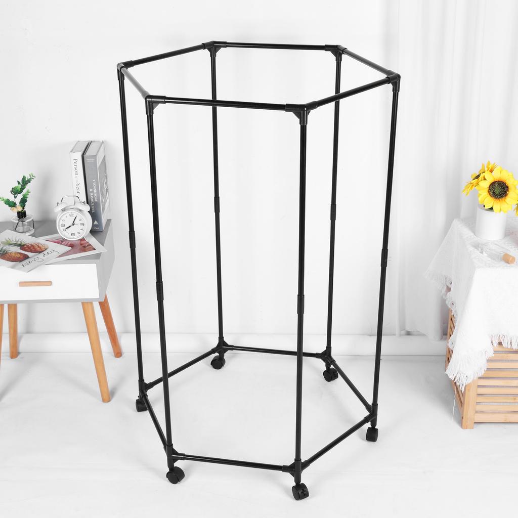 Rolling Garment Rack on Wheels Heavy Duty Clothes Rail Movable Garment Rail for Everyday Home Dormitory Hotel Add Closet Space