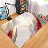 Modern Geometric Flannel Carpet Living Room High-end Luxury Hairless Tea Table Rug Bedroom Anti-slip Large Area Mat Cloakroom
