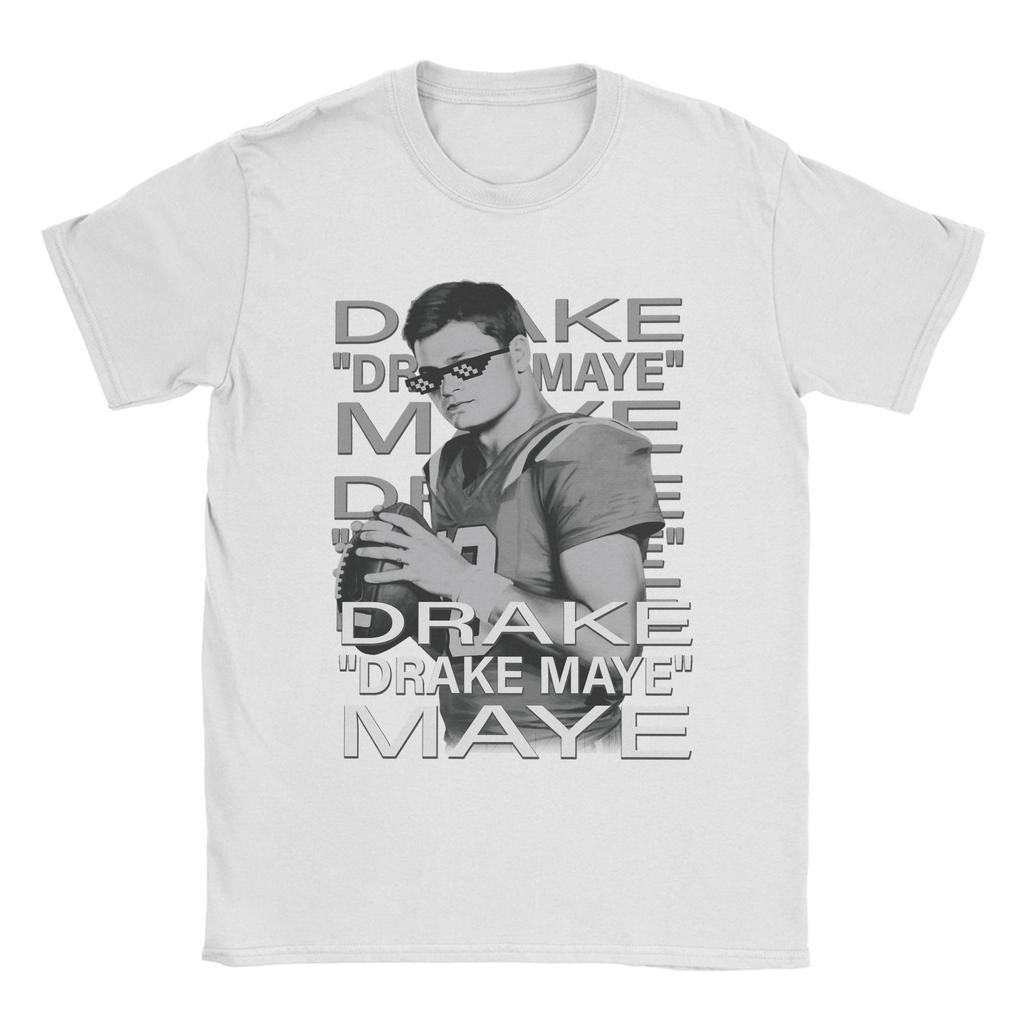 Men TShirt Drake Drake Maye Maye New England Patriots Funny Cotton Tees Short Sleeve  T Shirts Round Collar Tops Gift Idea
