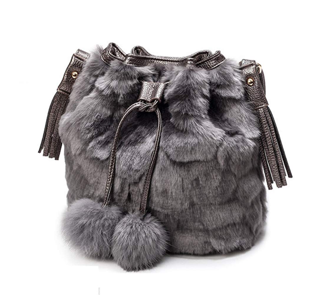 

[SLMJMY] Women s Fur Bag, Winter Shoulder Bag, Handbag, Over-the-Shoulder Bag, Fluffy, Cute, Gorgeous, Elegant, Large, Perfect for Fall and Winter