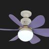 30W/40W Household LED Remote Control Multifunctional Fan Light Three Color Dimming Children's Bedroom Fan Lamp