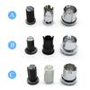 3PCS Car Center Console Radio CD Player Buttons Switch Cap Knob Cover For Mercedes Benz C E GLK W204 X204 W212 W207 W218 W166