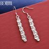 925 Sterling Silver Bag Connecting Pendant Earrings - Beautiful Gift Jewelry