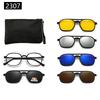 22XX Magnetic Clip-on Polarized Sunglasses for UV Protection and Driving
