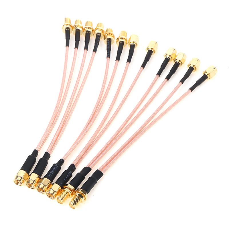Sma To 2X Sma Male Female Y Type Splitter Combiner Jumper Cable Pigtail