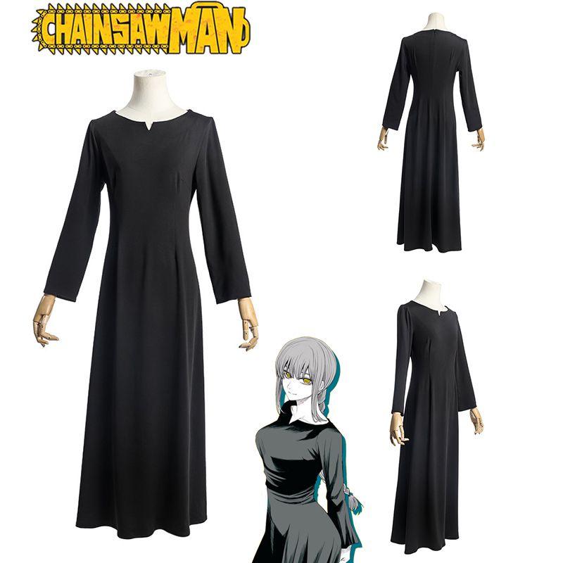 Fabulous Chainsaw Man Makima Cosplay Costume With Sleeves For Halloween Comic Con