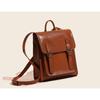 Women's Backpack Genuine Leather Women's Bag Fashion Oil Wax Bag Cowhide Bag Backpack