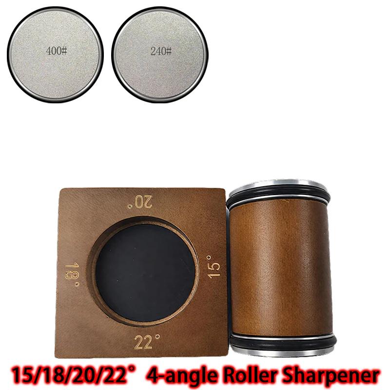 4 Angle Options 15° 18° 20° 22° Roller Knife Sharpener Efficient Blade Sharpening Tool for Cooking & Butchery Knives