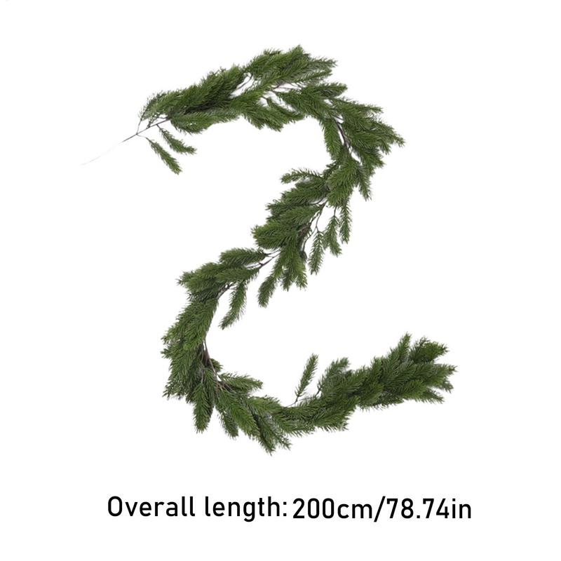 Christmas Garland For Mantle Artificial Holiday Decoration Rustic Front Door Garland For Homeowners Apartment Coffee Shop