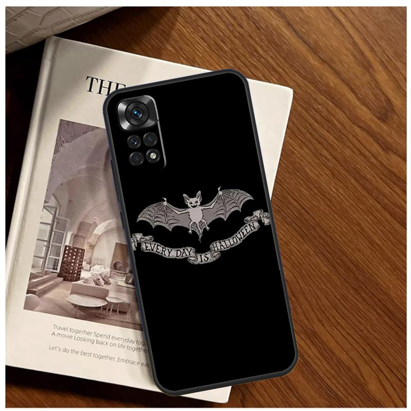 Goth Vampire Bat Gothic Case For Xiaomi Redmi Note 13 Pro 8 9 10 11 12 Pro 12S 11S 10S Redmi 12 10C 12C 13C Coque