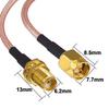 BOOBRIE 1 Meter SMA Female to Male Coaxial Cable, RG316, SMA Female to SMA