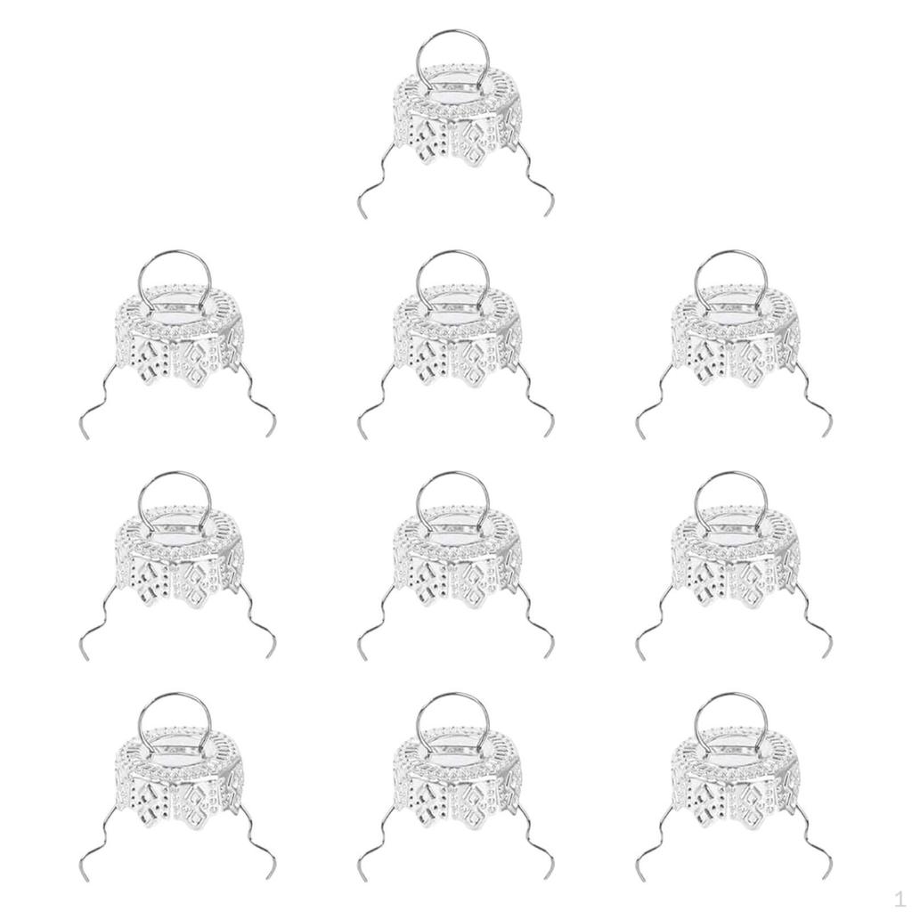 100 Stück Weihnachtskugel-Ornament Metallaufhänger für Partys