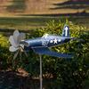 Gartenmühlen Metall Hof Flugzeug Windmühlen Dekor Dekorative Mühlen Wetterfest für Flur Terrasse Hof