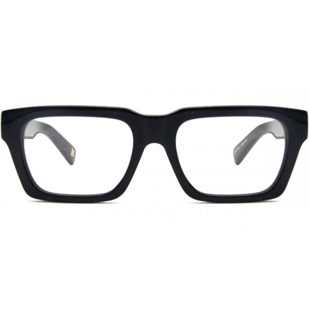 Smartbuy Collection Full Rim Square Black Unisex Eyeglasses Uno 01 C02 Black/00-00-00
