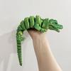 30/38Cm Hot Room Decoration 3D Printed Crocodile Articular Movable Funny Gifts Rotatable Office Home Desktop Decorations Crafts