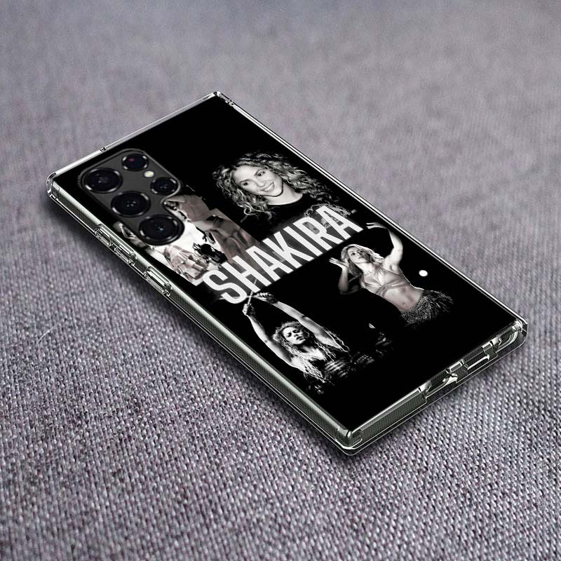 S-Shakira Singer Phone Case For Samsung Galaxy S24 S23 S21 S20 FE S22 S26 Ultra S25 Edge S10 Plus Cover Clear TPU Capa Shell Coq