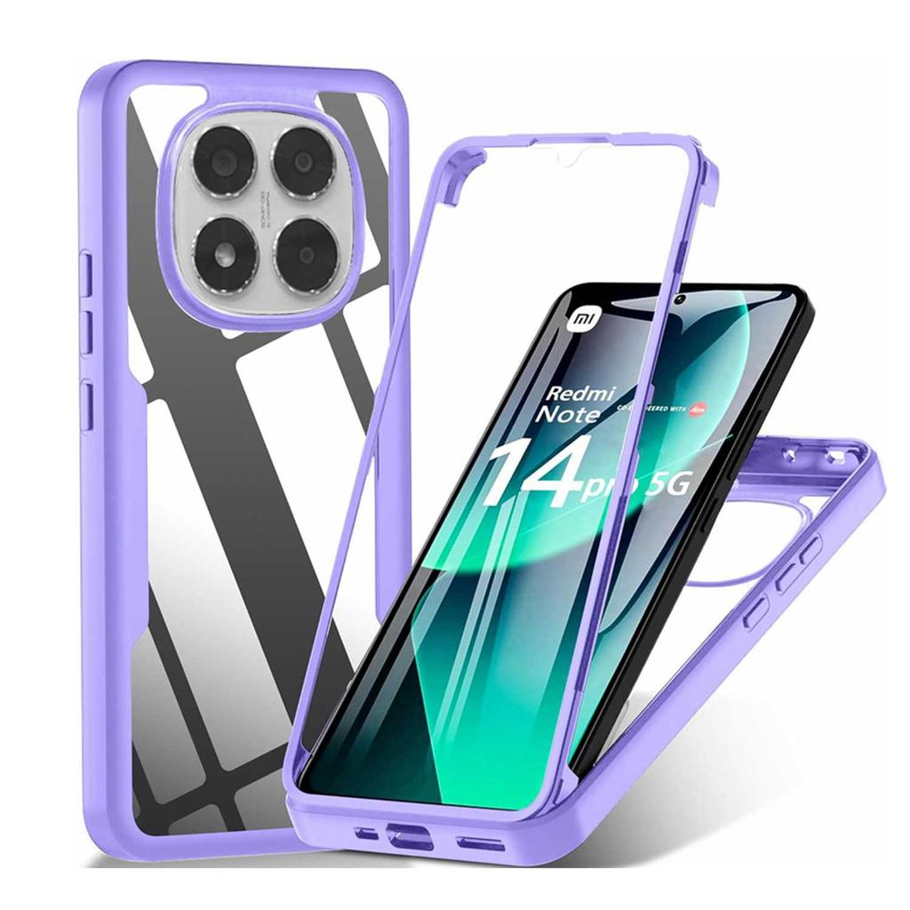 360 Celotělový kryt pro Poco C71 X7 Pro M6 X6 X5 Redmi Note 14S 14 Pro Plus 5G 13 12 10 Redmi A5 14C 13C 12C 10C 9C 9A 9 s ochrannou fólií na displej