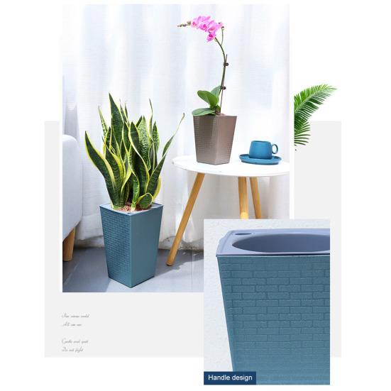 Self-Watering Plant Pot with Drainage Holes Automatic Watering Flowerpot Water Storage Planter for Indoor Outdoor Plants