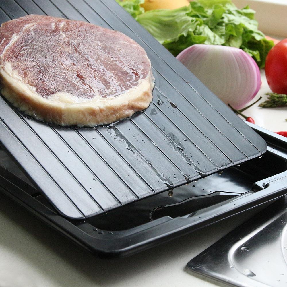 Rectangular Thawing Plate Aluminum Meat Thaw Frozen Board Fast Defrosting Tray Restaurants