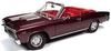 American Muscle AMM1244 1/18 Scale 1967 Chevy Chevelle SS 396 Convertible Madeira Maroon Diecast Model Car