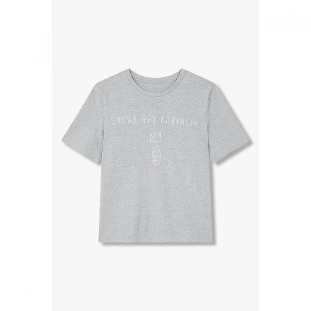 Vov BasquiaT Embroidery T shirT 7125240182 melange grey 7255 6390₽