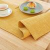 Linen Table Cloth Solid Color Dining Tables Decor Simple Table Runner