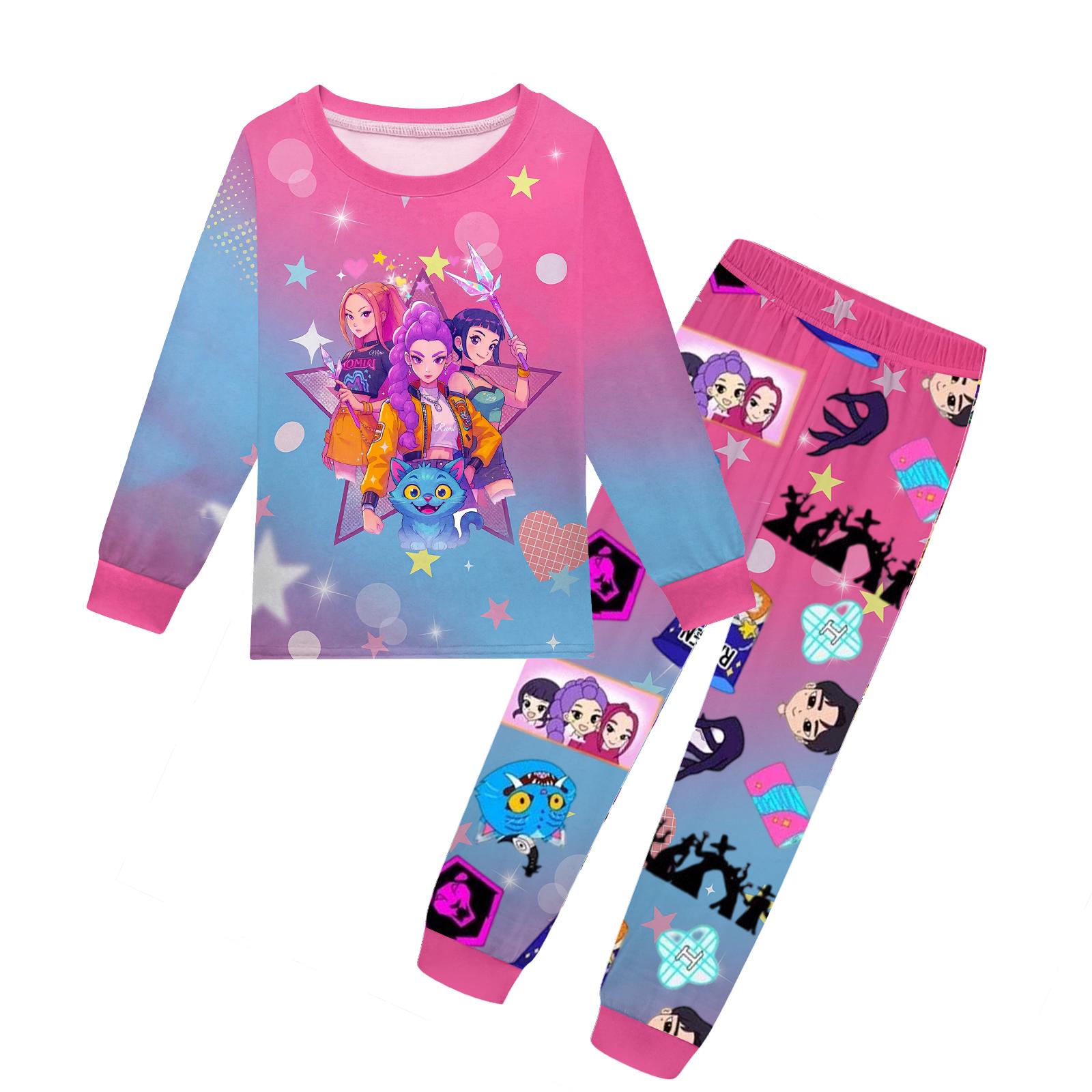 

Детский модный костюм юбка топ с круглым вырезом и длинными рукавами брюки 130