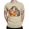 Classic Novelty 100 Cotton Tshirt Cute Monkey Hugging Plush Tops Tees For Unisex