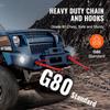 3/8" X 3' G80 Tow Chain J Hook V-Chain Bridle Grab Hook Wrecker 15600 Lbs